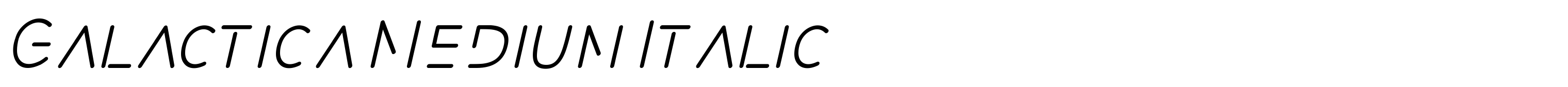 Galactica Medium Italic